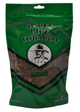 4 Aces Mint Pipe Tobacco 6oz Bag