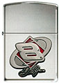 ZIPPO DALE JR. "DIAMOND EMBLEM"- HIGH POLISH CHROME