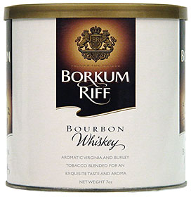 Borkum Riff  Bourbon Whiskey Premium Pipe Tobacco 7oz Can