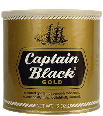 Captain Black Gold Pipe Tobacco 12oz Can