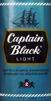 Captain Black Light Pipe Tobacco 6 - 1.5oz Packs