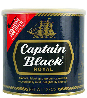 Captain Black Royal Blue Pipe Tobacco 12oz Can