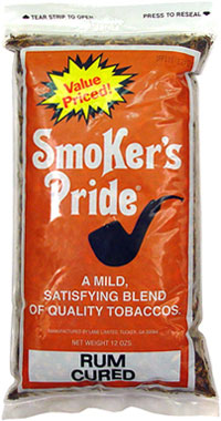 Smoker's Pride Pipe Tobacco Rum Cured 12oz Bag
