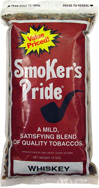 Smoker's Pride Pipe Tobacco Whiskey Blend 12oz Bag