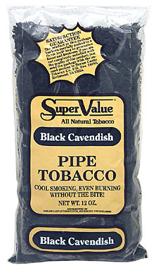 Super Value Black Cavendish Pipe Tobacco 12oz Bag