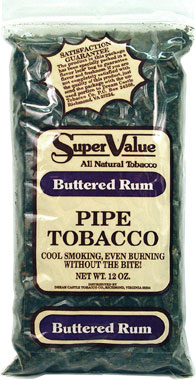 Super Value Buttered Rum Pipe Tobacco 12oz Bag
