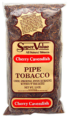 Super Value Cherry Cavendish Pipe Tobacco 12oz Bag