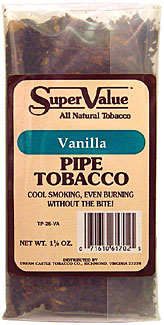 Super Value Vanilla Pipe Tobacco 6 - 1.5oz Packs
