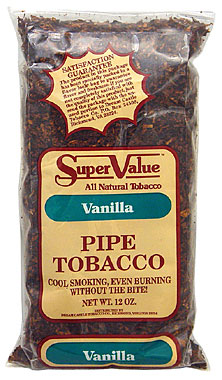 Super Value Vanilla Pipe Tobacco 12oz Bag