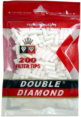 Double Diamond Filter Tips - 100ct Bag