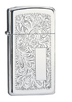 ZIPPO SLIM VENETIAN - HIGH POLISH CHROME