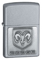 ZIPPO DODGE RAM EMBLEM - SATIN CHROME