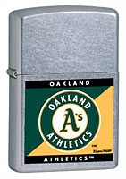 ZIPPO MLB ATHLETICS - STREET CHROME