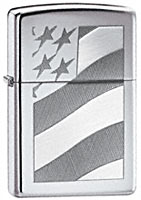 ZIPPO OLD GLORY - HIGH POLISH CHROME