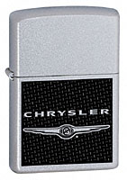 ZIPPO CHRYSLER BLACK - SATIN CHROME