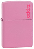 ZIPPO PINK MATTE w/ ZIPPO LOGO