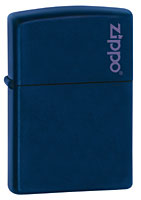 ZIPPO NAVY MATTE w/ ZIPPO LOGO