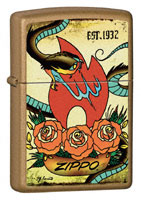 ZIPPO TATTOO - HONEY GOLD
