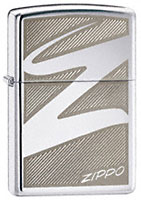 ZIPPO HT WINDSWEPT Z - HIGH POLISH CHROME