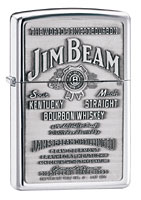 ZIPPO JIM BEAM PEWTER EMBLEM - HIGH POLISH CHROME