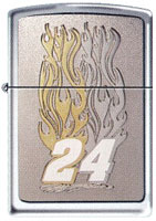 ZIPPO JEFF GORDON "FLAMES EMBLEM" - HIGH POLISH CHROME