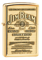 ZIPPO JIM BEAM BRASS EMBLEM - HIGH POLISH BRASS