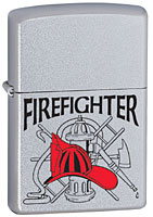 ZIPPO FIREFIGHTER - SATIN CHROME