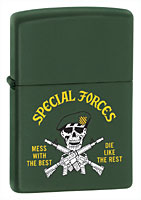 ZIPPO U.S. ARMY SPECIAL FORCES - GREEN MATTE