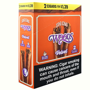 Zig Zag Woods Cigarillos Velvet 15ct 2pk