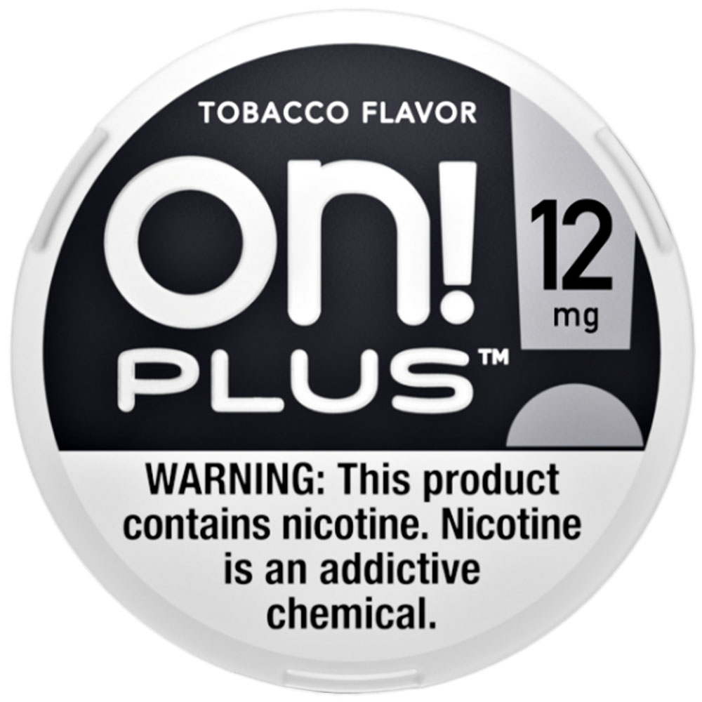 ON Plus Nicotine Pouches Tobacco 12 mg 5ct