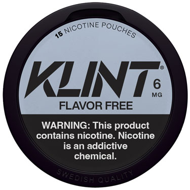 KLINT Nicotine Pouches Flavor Free 6mg 5ct