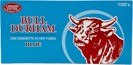 Bull Durham Cigarette Tubes Blue 100 200ct