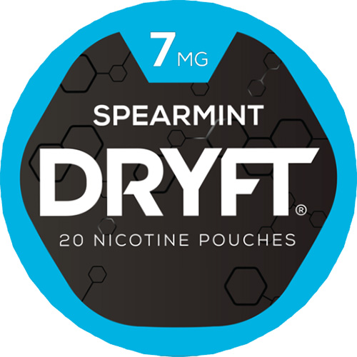 DRYFT Nicotine Pouches Spearmint 7mg 5ct