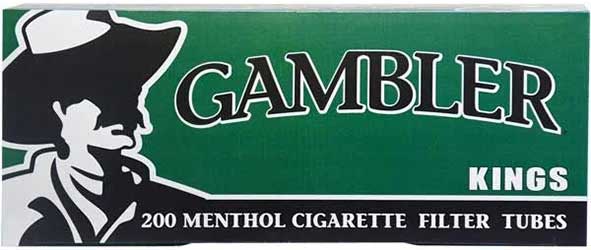 Gambler Menthol King Size Cigarette Tubes 200ct