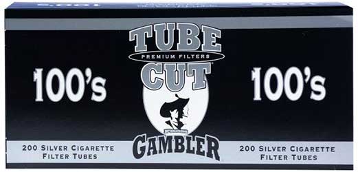 Tube Cut by Gambler Silver 100's Tubes 