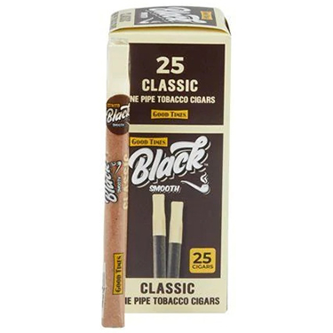 Good Times Black Smooth Classic Cigars 25ct Box