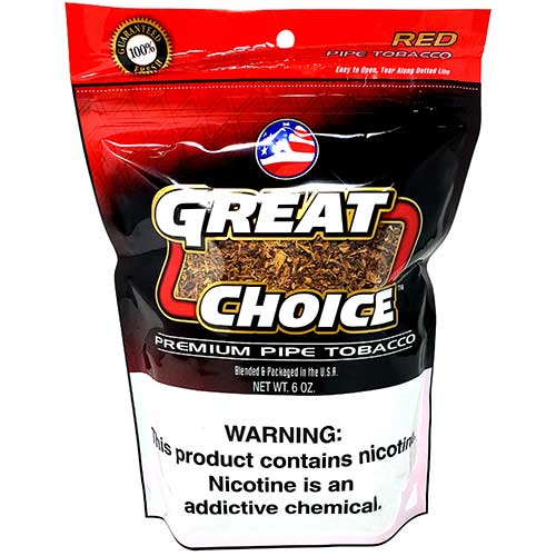 Great Choice Pipe Tobacco Red 6oz