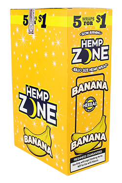 Hemp Zone Wraps Banana 15 Pack