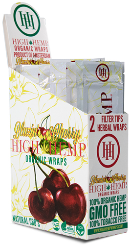 High Hemp Organic Blazin Cherry Wraps 25ct