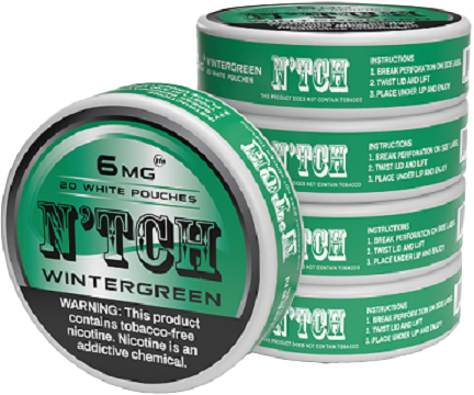 N'TCH Nicotine Pouches Wintergreen 6mg 5ct
