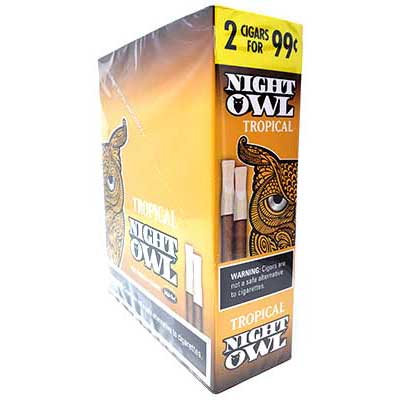 Night Owl Tropical Pipe Tobacco Cigars 30ct