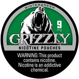 Grizzly Nicotine Pouches Wintergreen 9mg 5ct
