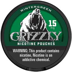 Grizzly Nicotine Pouches Wintergreen 15mg 5ct