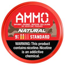 AMMO Nicotine Pouches Natural 9mg 5ct