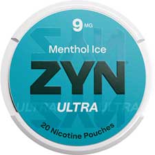 ZYN Ultra Nicotine Pouches Menthol Ice 9mg 5ct
