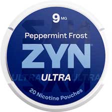 ZYN Ultra Nicotine Pouches Peppermint 9mg 5ct