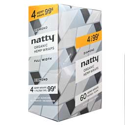 Natty Organic Hemp Wraps Diamond 15 4pks