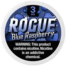Rogue Nicotine Pouches Blue Raspberry 3mg 5ct