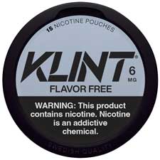 KLINT Nicotine Pouches Flavor Free 6mg 5ct