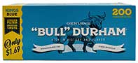 Bull Durham PP Cigarette Tubes Blue King Size 200ct